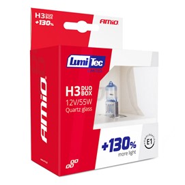 Żarówki H3 AMIO LumiTec Limited +130% 12V 55W (4300K)