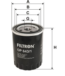 Filtr oleju FILTRON OP 643/1