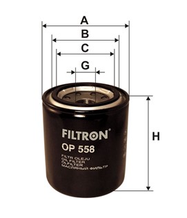Filtr oleju FILTRON OP 558
