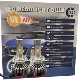 Żarówki mijania LED headlight NSSC Canbus H4 12/24V 76W 10000lm 5500K, diody Cree