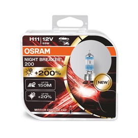 Żarówki H11 OSRAM Night Breaker 200 12V 55W