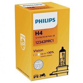 Żarówka H4 PHILIPS Vision +30% 12V 60/55W