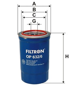 Filtr oleju FILTRON OP 632/6