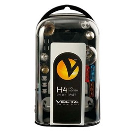 Zestaw żarówek i bezpieczników VECTA H4 12V