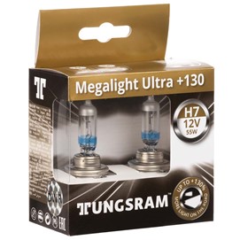Żarówki H7 TUNGSRAM Megalight Ultra +130% 12V 55W
