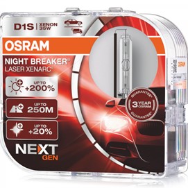 Żarniki D1S OSRAM Night Breaker Laser Xenarc 85V 35W