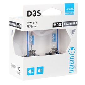 Żarniki D3S VISION Limitless White 42V 35W (5500K, +50% więcej światła)