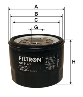 Filtr oleju FILTRON OP 519/1