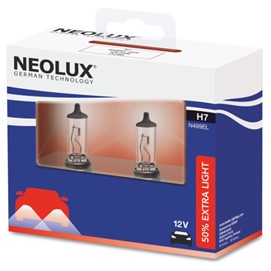 Żarówki H7 NEOLUX 50% Extra Light 12V 55W (50% więcej światła, homologacja ECE)