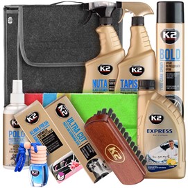 Zestaw kosmetyków K2 do pielęgnacji samochodu + kuferek #25