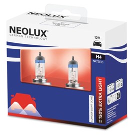 Żarówki H4 NEOLUX 150% Extra Light 12V 60/55W (150% więcej światła, homologacja ECE)