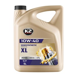 Olej 10W40 K2 Texar 5L API SL/CF (półsyntetyczny, PB ON LPG)