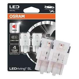 Żarówki LED OSRAM LEDriving SL W21/5W (czerwone)