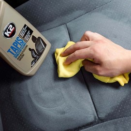 Zestaw kosmetyków K2 do pielęgnacji wnętrza samochodu (tapicerka materiałowa) + kuferek #13