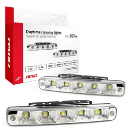 Światła do jazdy dziennej LED AMIO 507HP 1000Lm (automat)