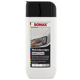 Wosk koloryzujący Biały SONAX Polish&Wax Color Nano Pro 250ml