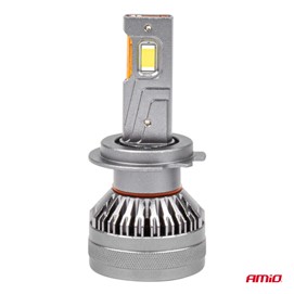 Żarówki LED H7 / H18 AMiO HP Full Canbus 12V 24V 50W (6500K, 4500lm)