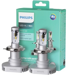 Żarówki LED PHILIPS Ultinon +160% H4 12V 15W (6200K)
