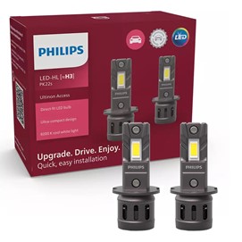 Żarówki LED H3 PHILIPS Ultinon Access 2500 12V 13W (LED-HL, 6000K, łatwy montaż)