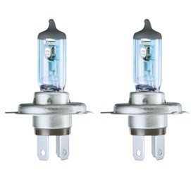 Żarówki H4 NEOLUX Blue Light 12V 60/55W (4000K - wygląd ksenonowy, niebieska powłoka, homologacja ECE)