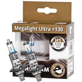 Żarówki H1 TUNGSRAM Megalight Ultra +130% 12V 55W