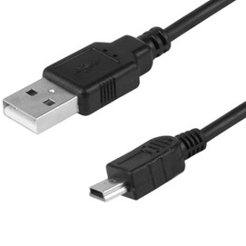 Kabel do ładowania i synchronizacji 120cm USB - mini USB (prosta)