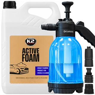 Aktywna piana K2 Active Foam 5kg + ręczna pianownica ciśnieniowa Cardos 2L
