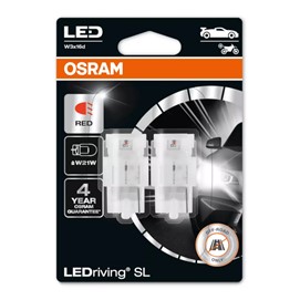 Żarówki LED OSRAM LEDriving SL W21W (czerwone)