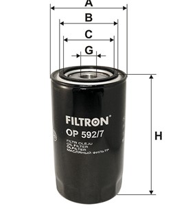 Filtr oleju FILTRON OP 592/7