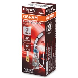 Żarówka H3 OSRAM Night Breaker Laser +150% 12V 55W