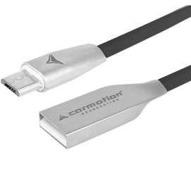 Kabel do ładowania i synchronizacji 100cm USB - microUSB (czarny)