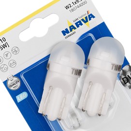 Żarówki LED W5W NARVA Range Performance LED T10 12V 0.5W (6000K)