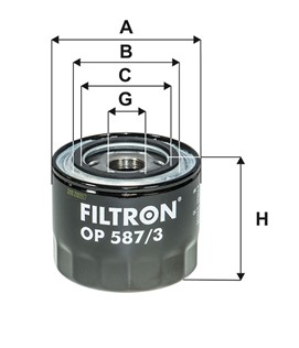 Filtr oleju FILTRON OP 587/3