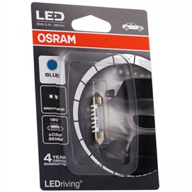 Żarówka LED OSRAM LEDriving Festoon C5W C10W 36mm 12V 0.5W (niebieska)