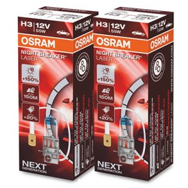 Żarówki H3 OSRAM Night Breaker Laser +150% 12V 55W