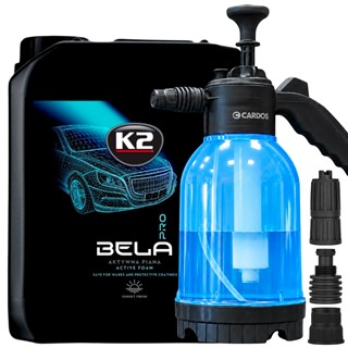 Aktywna piana K2 Bela Pro Sunset Fresh 5L + ręczna pianownica ciśnieniowa Cardos 2L