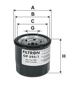 Filtr oleju FILTRON OP 595/1
