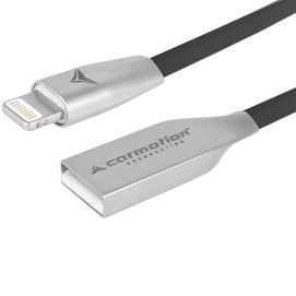 Kabel do ładowania i synchronizacji 100cm USB - Lightning (czarny)